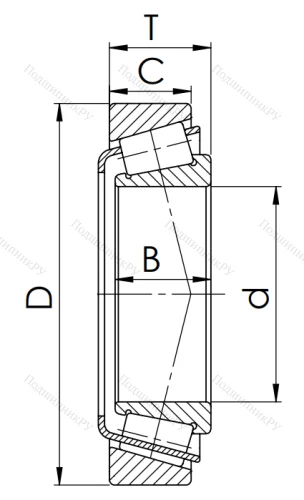 Конический роликовый подшипник 7226 (30226) в Курске
