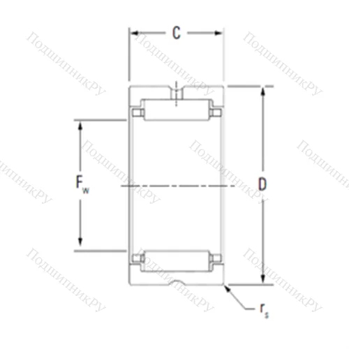 Подшипник игольчатый радиальный HJ-567232