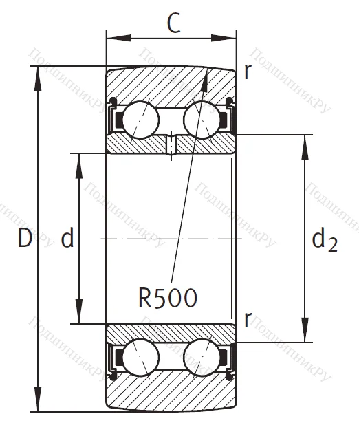 Подшипник LR 5202 2HRS TVH XL от производителя  INA