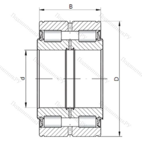 Подшипник роликовый радиальный NNF 5028X V от производителя  CX