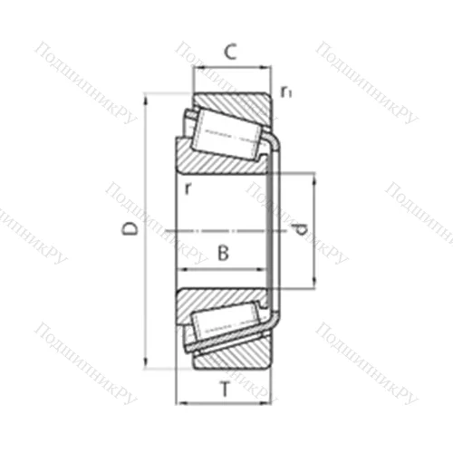 Подшипник роликовый радиально-упорный 320122 от производителя  CYSD