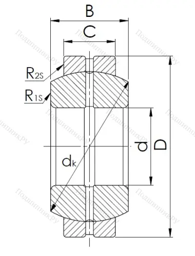 Шарнирный подшипник GE 45 ES в Курске