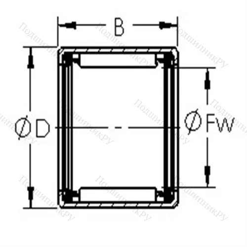 Подшипники игольчатые, дюймовая серия SCE 1012PP