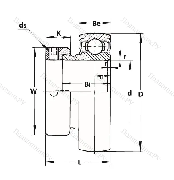 Корпусный подшипник KH 206 GAE (ASAHI) в Курске
