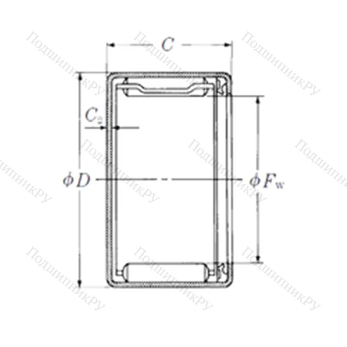 Подшипник игольчатый радиальный MFJLT-1518