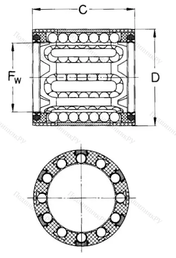 Подшипник LBBR 10-2LS/HV 6 в Курске