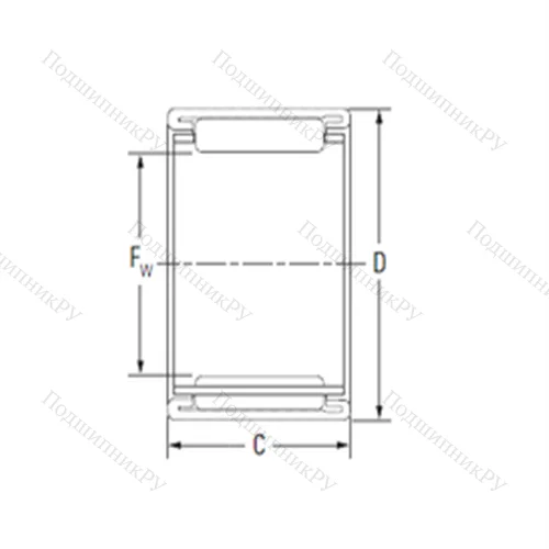 Подшипник игольчатый радиальный BTM 283621JA от производителя  KOYO Подшипник игольчатый радиальный BTM 283621JA от производителя  KOYO