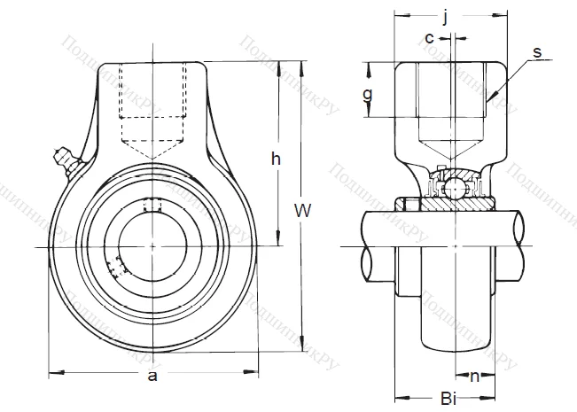 Подшипниковый узел UCECH 204