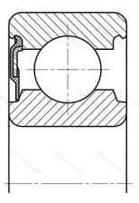 Модификация подшипника 160303 размер 17x47x14 ГПЗ-34