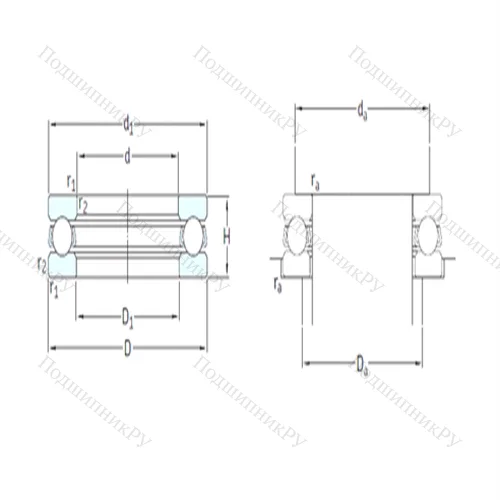Подшипник шариковый упорный 51113 от производителя  SKF