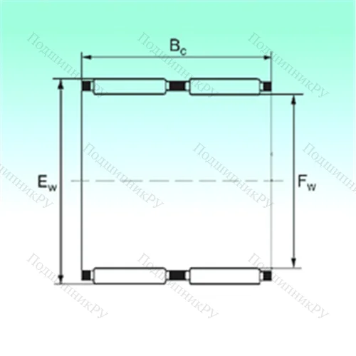 Подшипник игольчатый радиальный K 62x70x40 - ZW от производителя  NBS