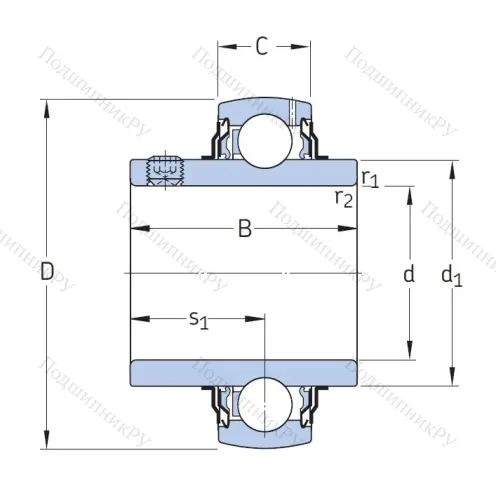 Корпусный подшипник YAR 207-2F в Курске