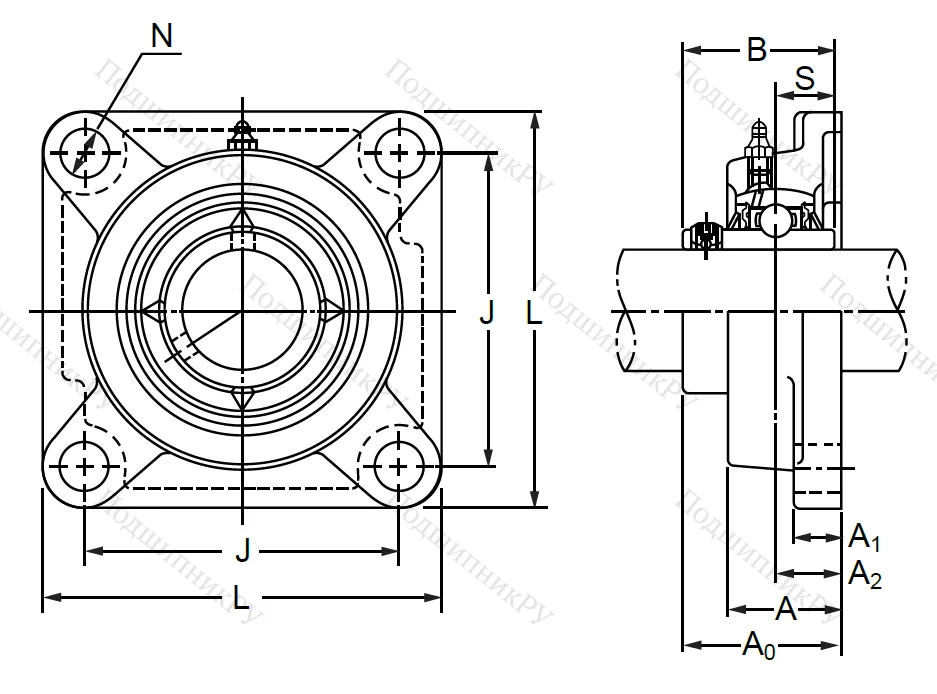 Подшипниковый корпус  F 204 в Курске