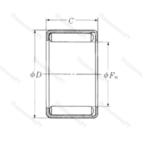 Подшипник игольчатый радиальный Y-148