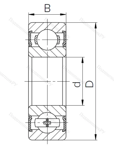 Шариковый однорядный подшипник 180104 T (6004-2RST.CRF) в Курске