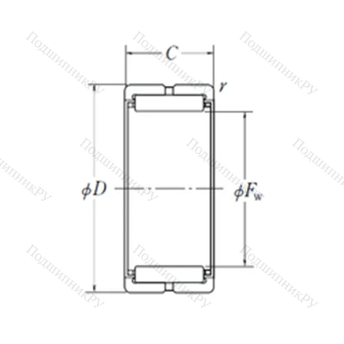 Подшипник игольчатый радиальный RNA 49/38