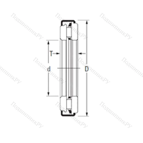 Подшипник игольчатый упорный AXZ 6 17 30,4 от производителя  TIMKEN Подшипник игольчатый упорный AXZ 6 17 30,4 от производителя  TIMKEN