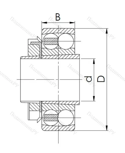 Двухрядный шариковый подшипник 11211 (1212 K+H 212) в Курске