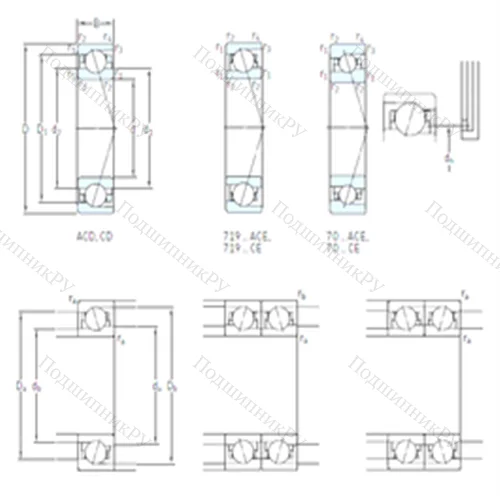 Подшипник шариковый радиально-упорный 71920 CB/HCP 4A от производителя  SKF