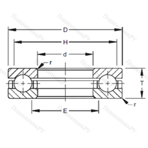 Подшипник шариковый упорный 150TVB 610