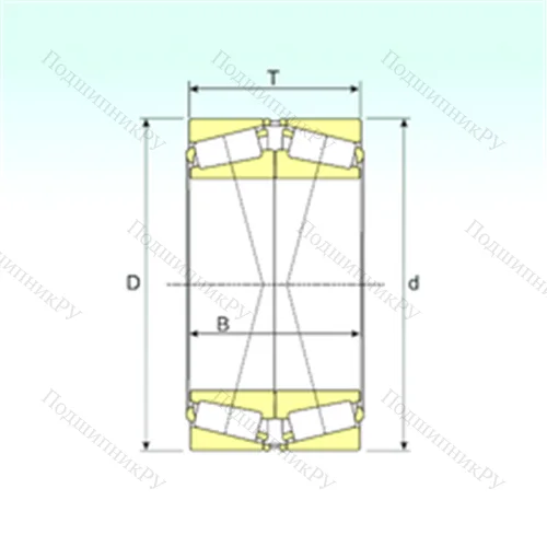 Подшипник роликовый радиально-упорный 33122/DF от производителя  ISB Подшипник роликовый радиально-упорный 33122/DF от производителя  ISB