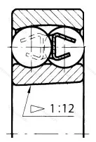 Подшипник  1207K (111207) размер 35x72x17