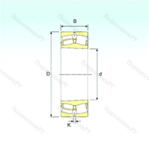Подшипник роликовый радиальный самоцентрирующийся 22308 K от производителя  ISB