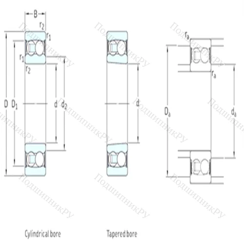 Подшипник шариковый радиальный самоцентрирующийся 2203E-2RS 1TN 9 от производителя  SKF