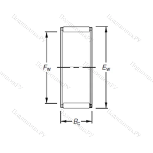 Подшипник игольчатый радиальный K 38X 43X 17F от производителя  TIMKEN