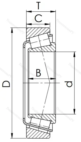 Конический роликовый подшипник 33013 (3007113) в Курске