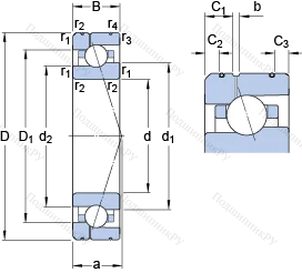 Подшипник 7014 CE/P 4AL 1