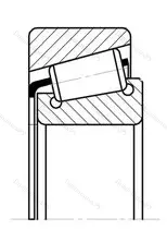 Модификация подшипника 7514 размер 70x125x33,25 ГПЗ-33