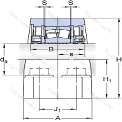 Стационарные роликоподшипниковые узлы ( ConCentra, для дюймовых валов) FSYE 2 3/4 N-118
