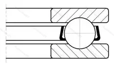 Подшипник  51408 (8408) размер 40x90x36