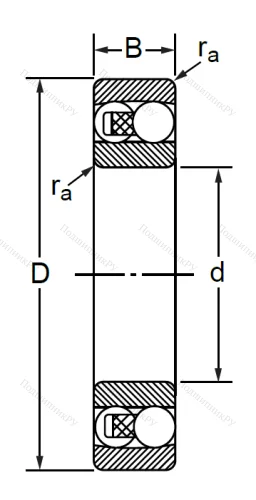 Двухрядный шариковый подшипник 1507 (2207) в Курске