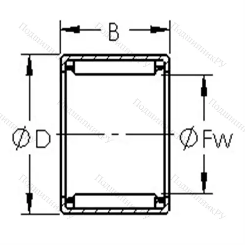 Подшипники игольчатые, дюймовая серия SCE 2-1/2-4 от производителя  AST Подшипники игольчатые, дюймовая серия SCE 2-1/2-4 от производителя  AST