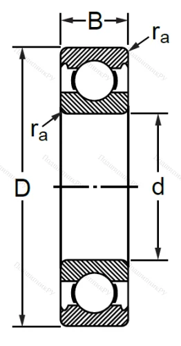 Шариковый однорядный подшипник 6-311 A (6311) в Курске