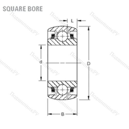 Подшипник шариковый радиальный GW 211PPB 3