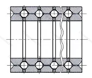 Модификация подшипника 128721К размер 105x165x505,5