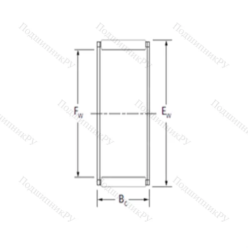 Подшипник игольчатый радиальный RFU 283420