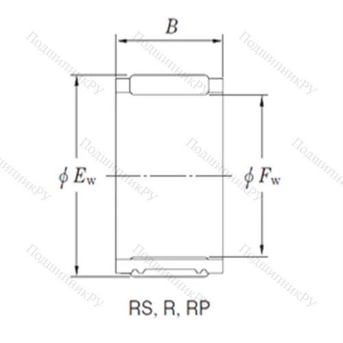 Подшипник игольчатый радиальный RF 353925