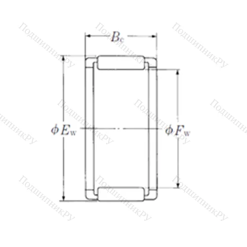 Подшипник игольчатый радиальный FWF-293616Z-E
