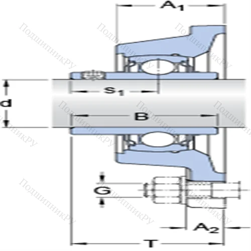 Фланцевые подшипниковые узлы типа Y с прямоугольным фланцем для высоких температур FY 2.15/16 TF/VA 228