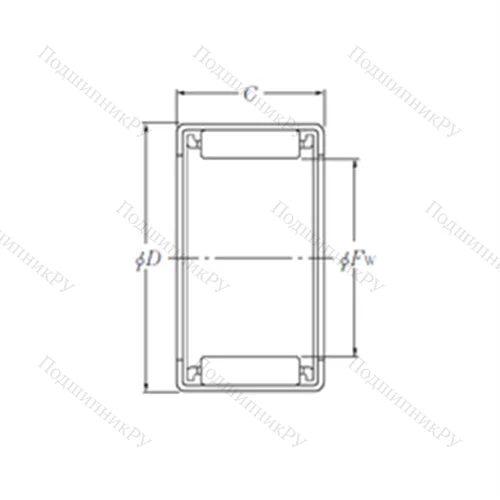 Подшипник игольчатый радиальный HMK 4525 от производителя  NTN