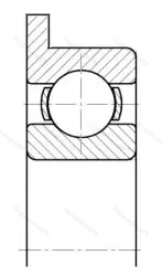 Модификация подшипника 105-1840083ЮТ размер 3x7/8,1x2