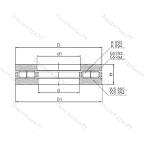 Подшипник роликовый упорный 89432 от производителя  CX Подшипник роликовый упорный 89432 от производителя  CX