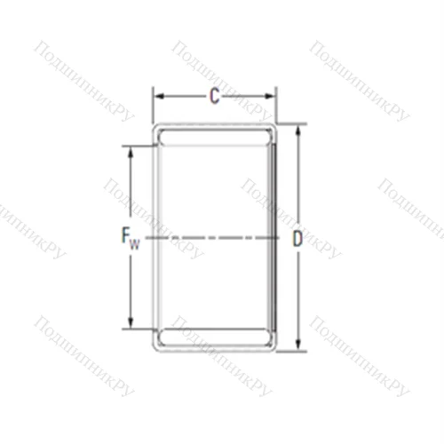 Подшипник игольчатый радиальный Y 168