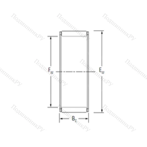 Подшипник игольчатый радиальный K 38X 43X 17H от производителя  KOYO