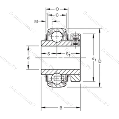Подшипник шариковый радиальный GC 1215KRRB