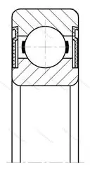 Модификация подшипника 180606 размер 30x72x27 ГПЗ-33